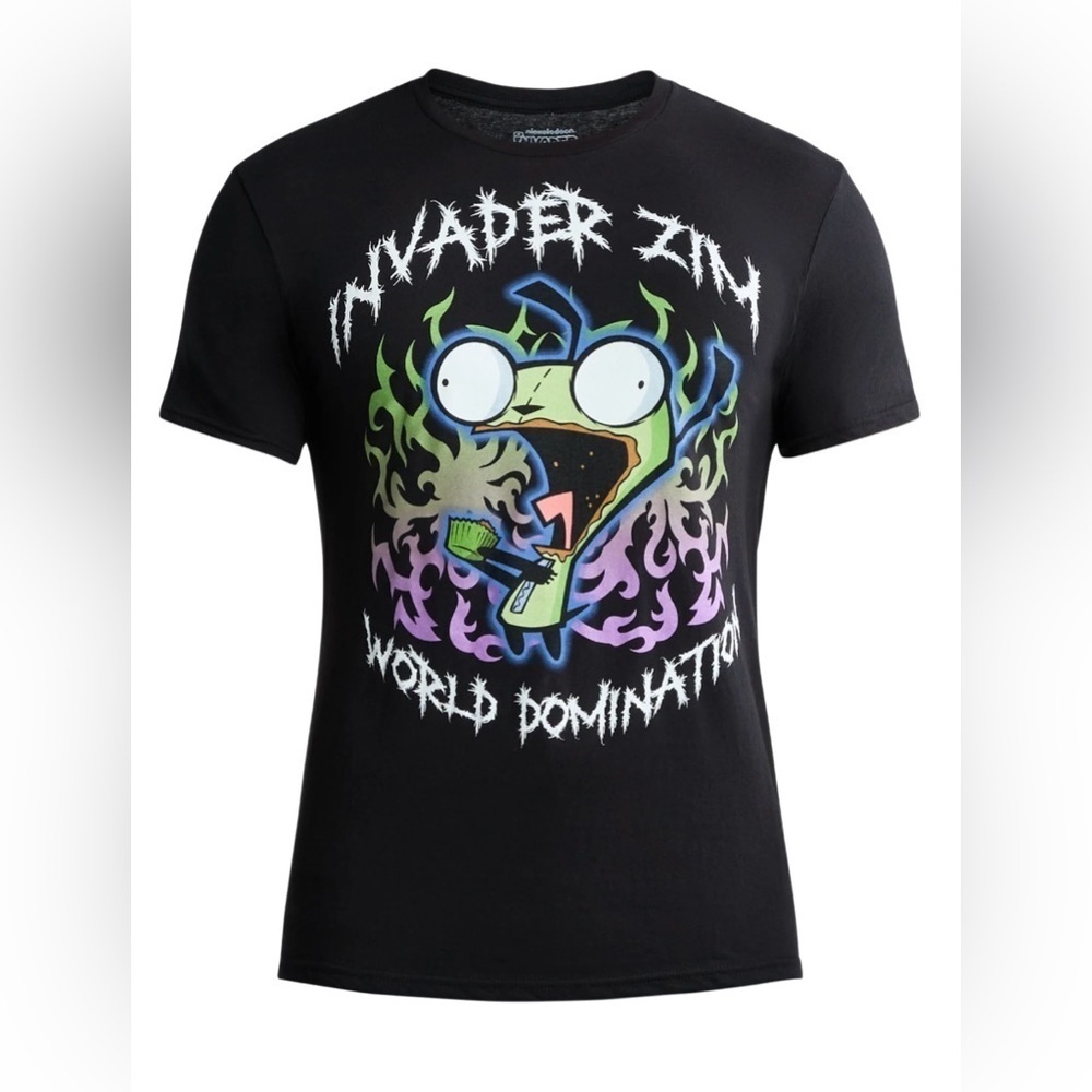 Nickelodeon Invader Zim Men's and Big Men's Graphic Cotton Tee with Short Sleeve